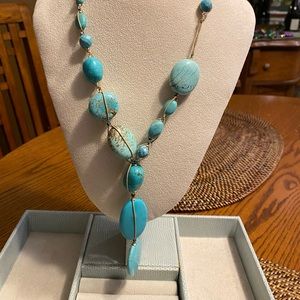 Turquoise stone necklace